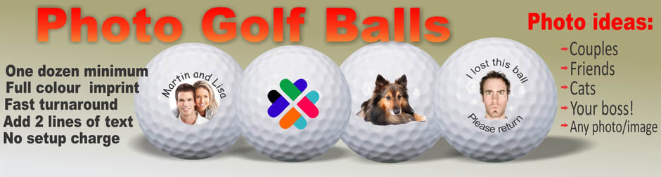 Photo golf balls