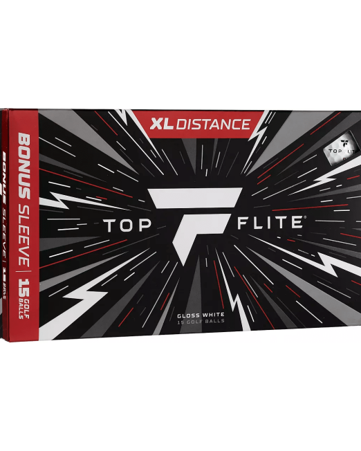 Top Flite XL Monogram Golf Balls - 15 Pack